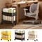 Two Tier Rolling Storage Trolley Organizer 6