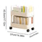 Two Tier Rolling Storage Trolley Organizer 7