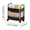 Two Tier Rolling Storage Trolley Organizer 8