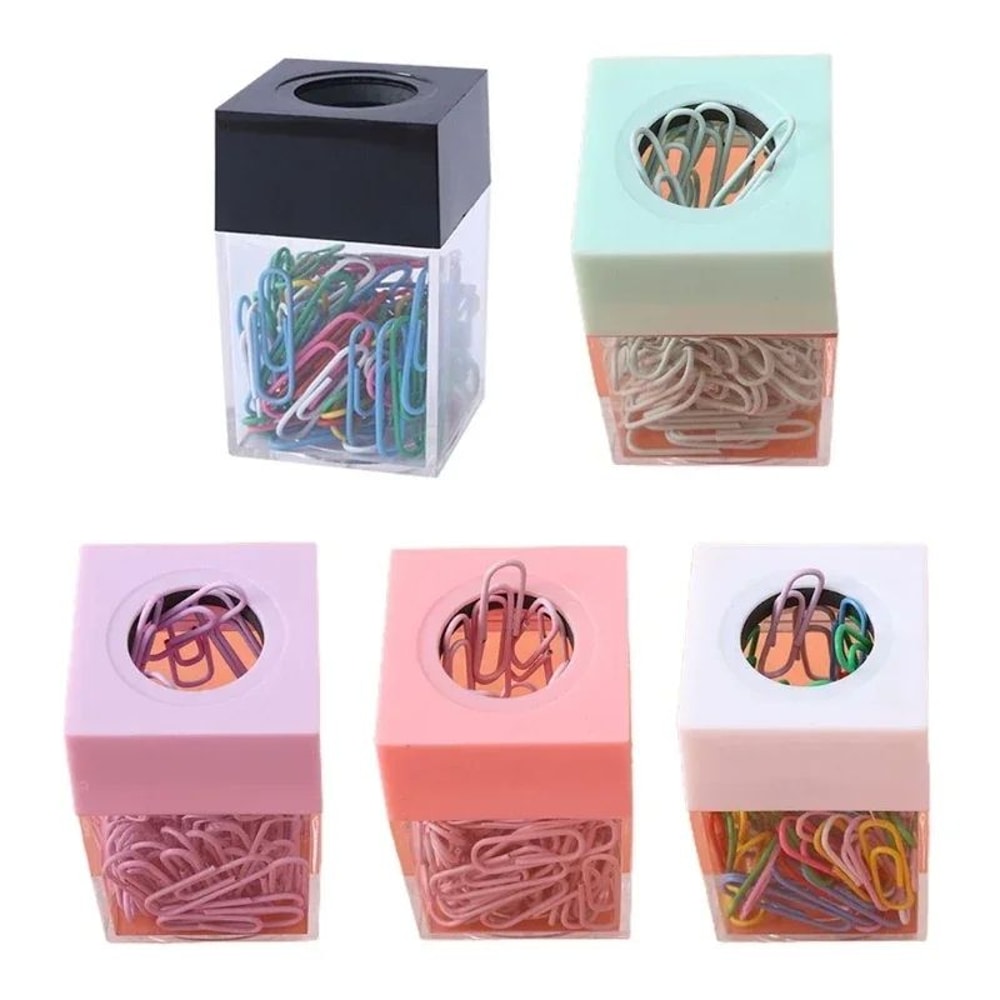 Magnetic Paper Clip Holder Desk Organizer 1