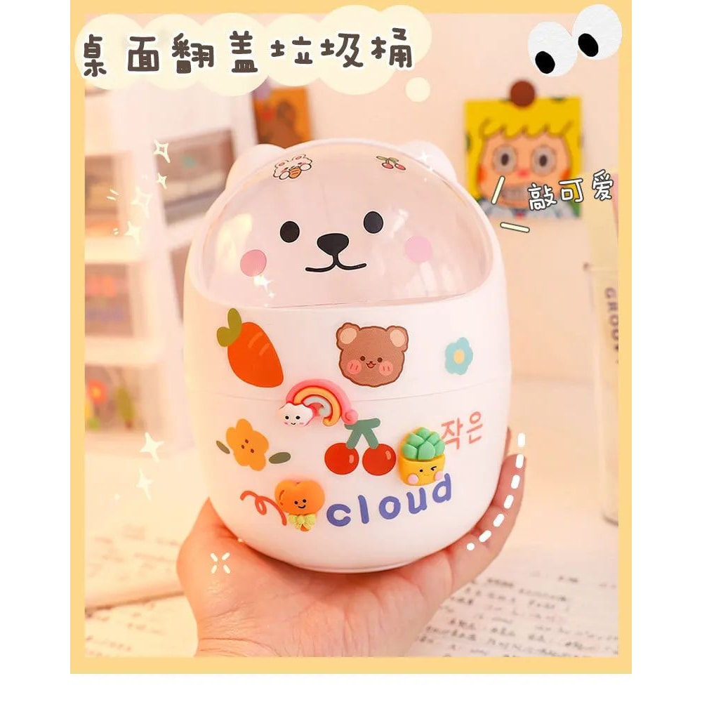 Kawaii Acrylic Desk Organizer Pen Holder 6