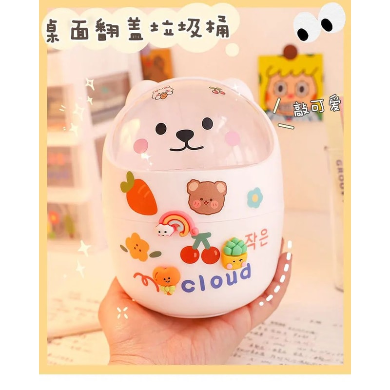 Kawaii Acrylic Desk Organizer Pen Holder 6