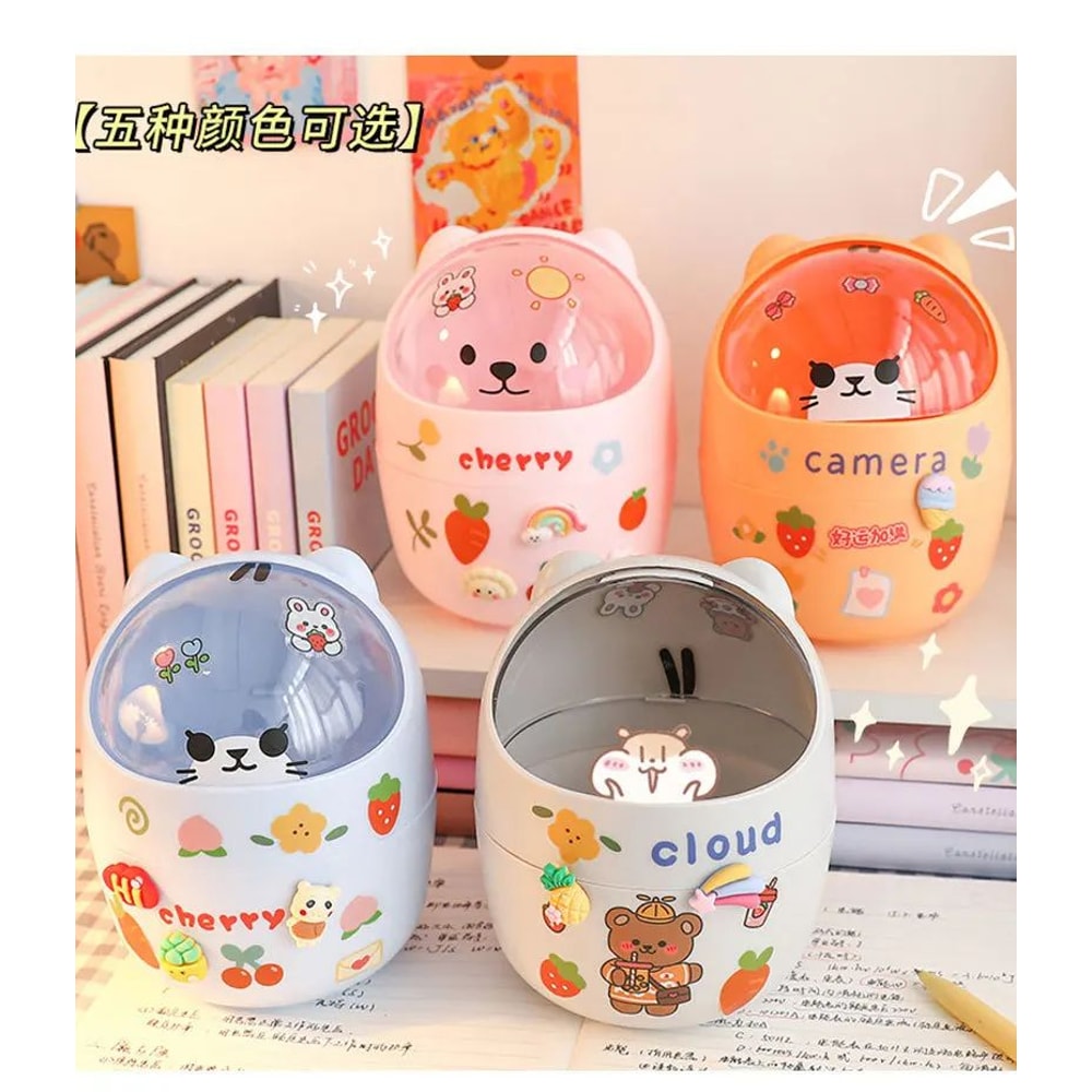 Kawaii Acrylic Desk Organizer Pen Holder 8