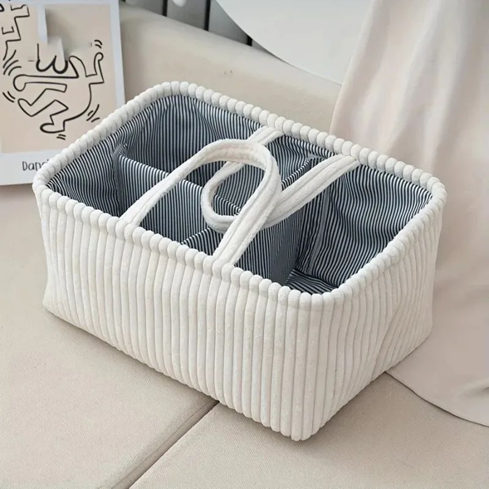 Large Bohemian Multi Compartment Storage Basket 0