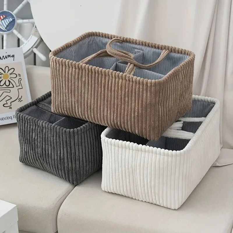 Large Bohemian Multi Compartment Storage Basket 5