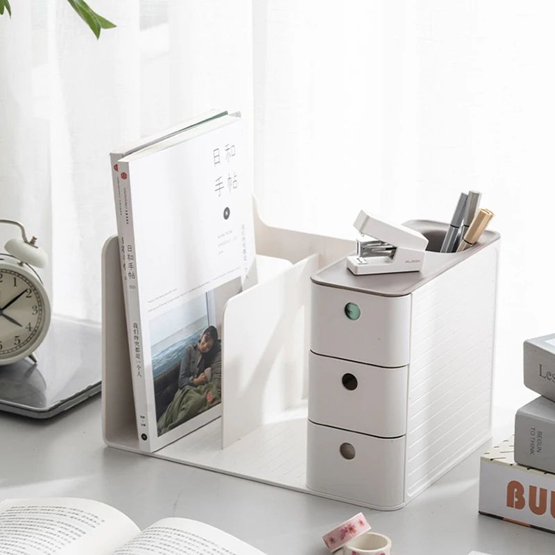 Book Holder Organizer With Dual Drawers 1