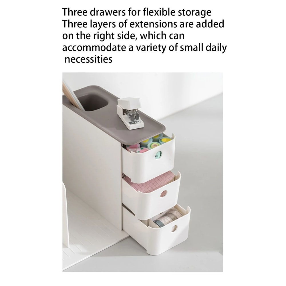 Book Holder Organizer With Dual Drawers 6