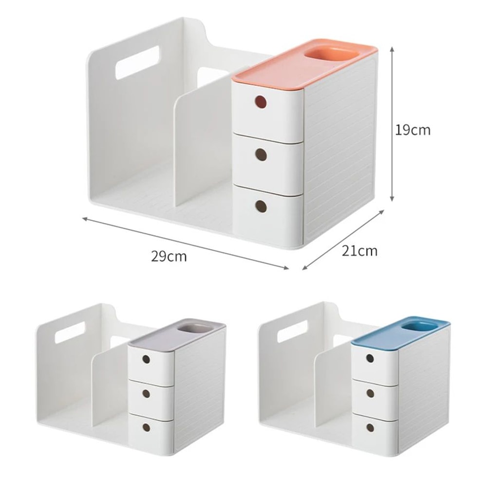 Book Holder Organizer With Dual Drawers 10
