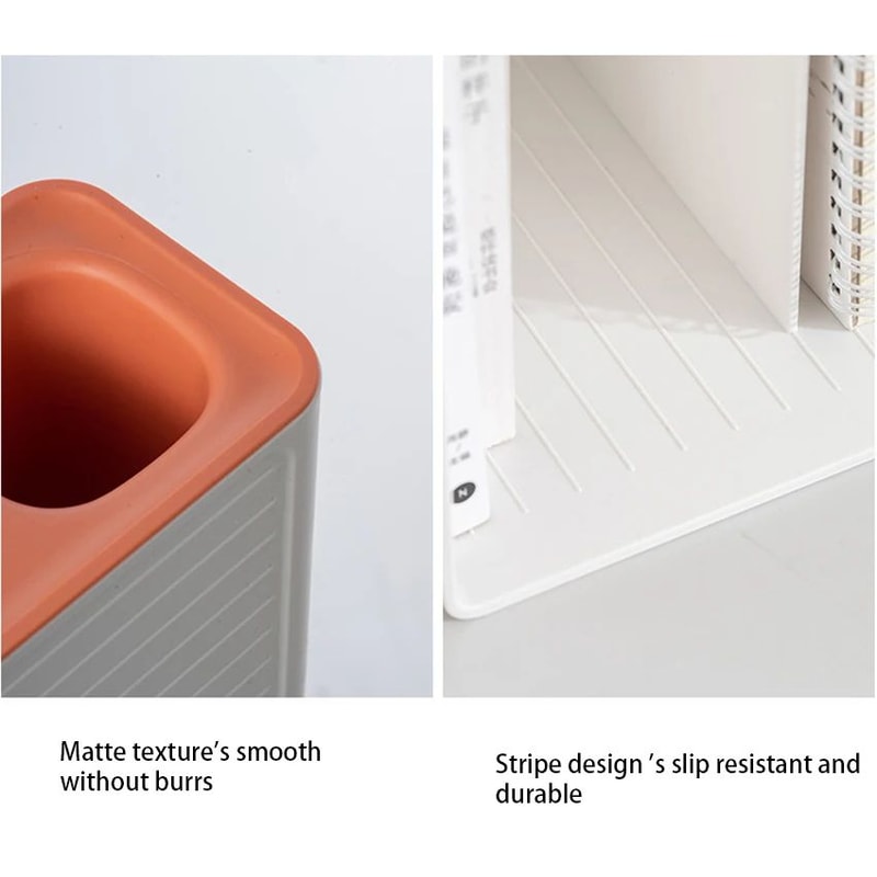 Book Holder Organizer With Dual Drawers 12