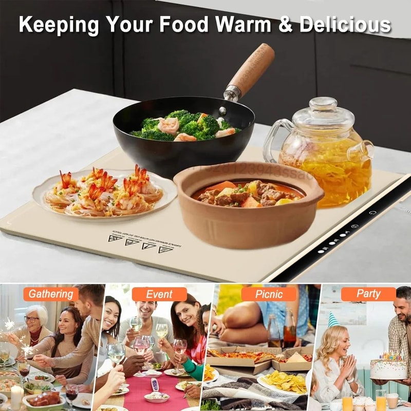 Foldable Electric Food Warming Tray 6