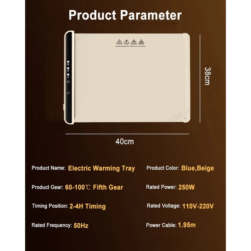 Foldable Electric Food Warming Tray 9