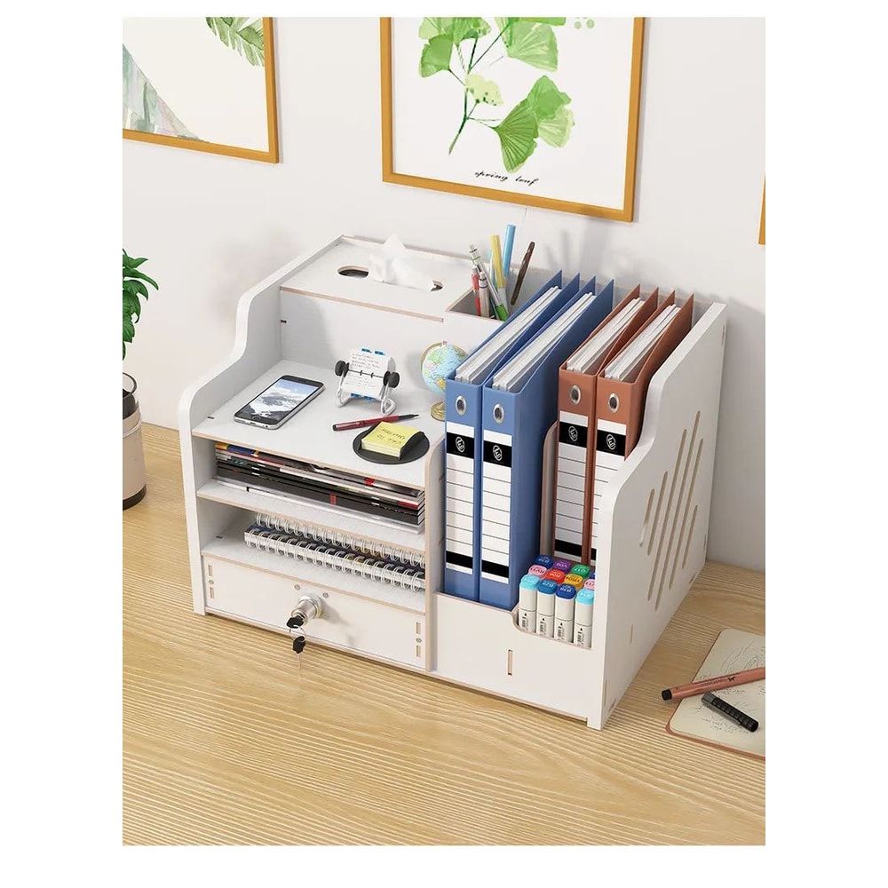 Multi Layer Desktop Storage Box With Lock 7