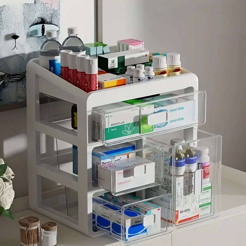 Large Capacity Multi Layer Medicine Cabinet Box 1