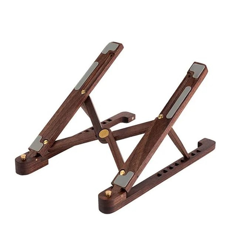 Foldable Wooden Laptop Stand Adjustable Height 13