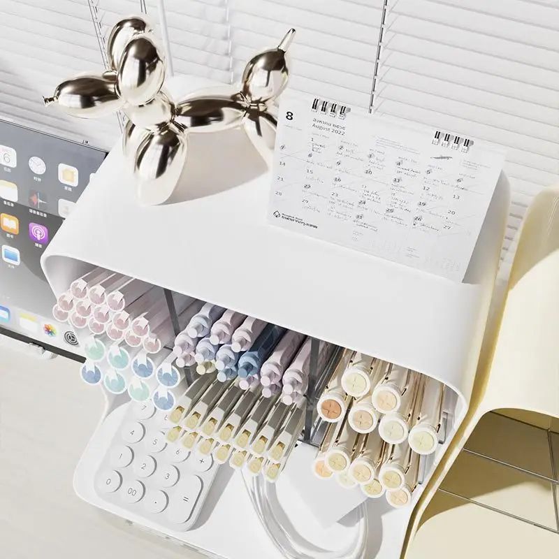 Large Capacity Tilt Desk Pencil Holder 5