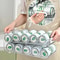 Double Layer Self Rolling Fridge Can Organizer 8