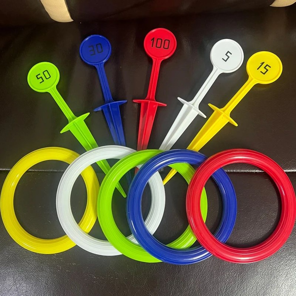 Kids Ring Toss Outdoor Game Set 8