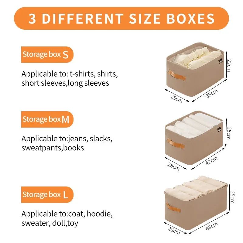 Thick Fabric Clothes Storage Organizer 6