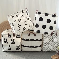 foldable fabric storage basket