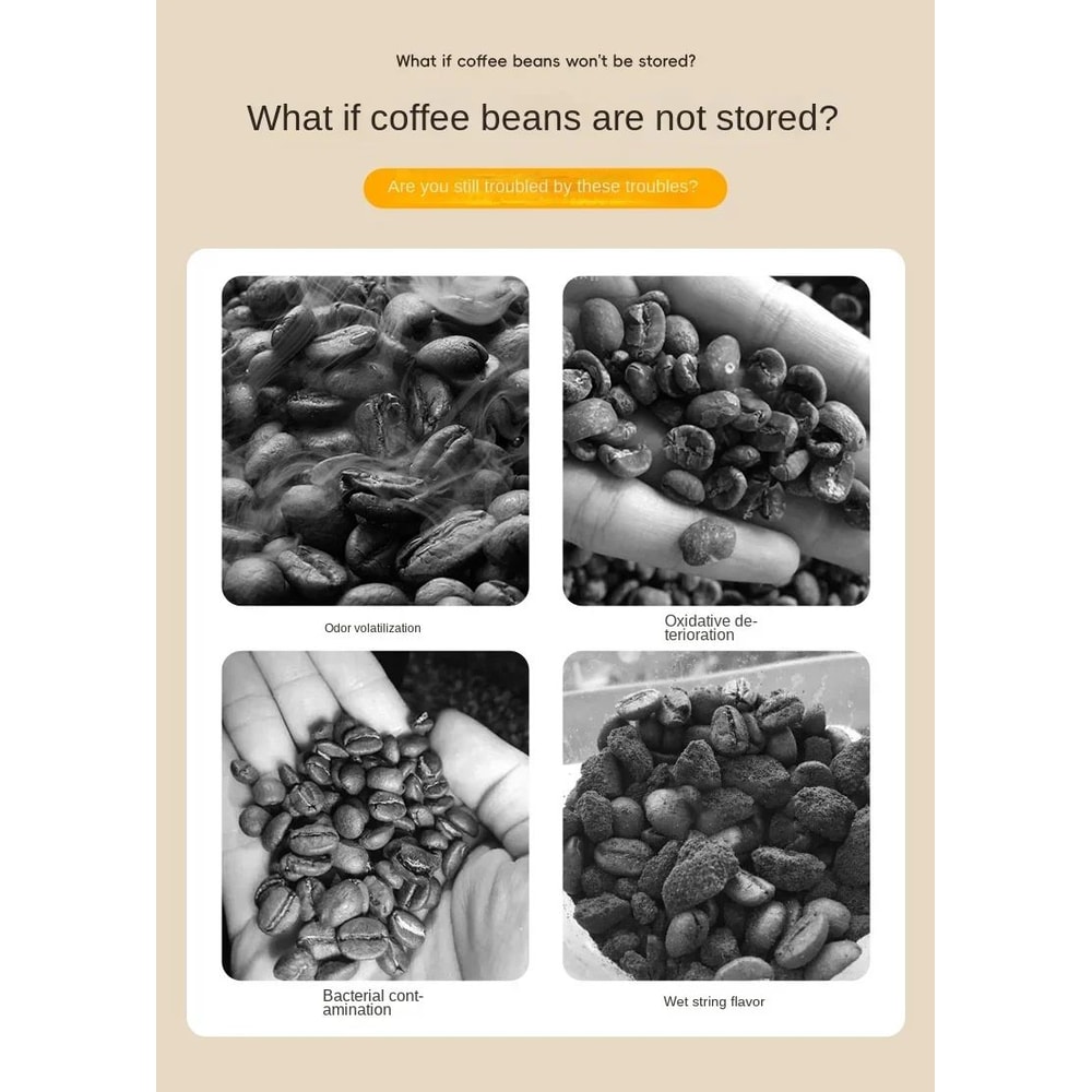 Manual Vacuum Coffee Storage Jar 8