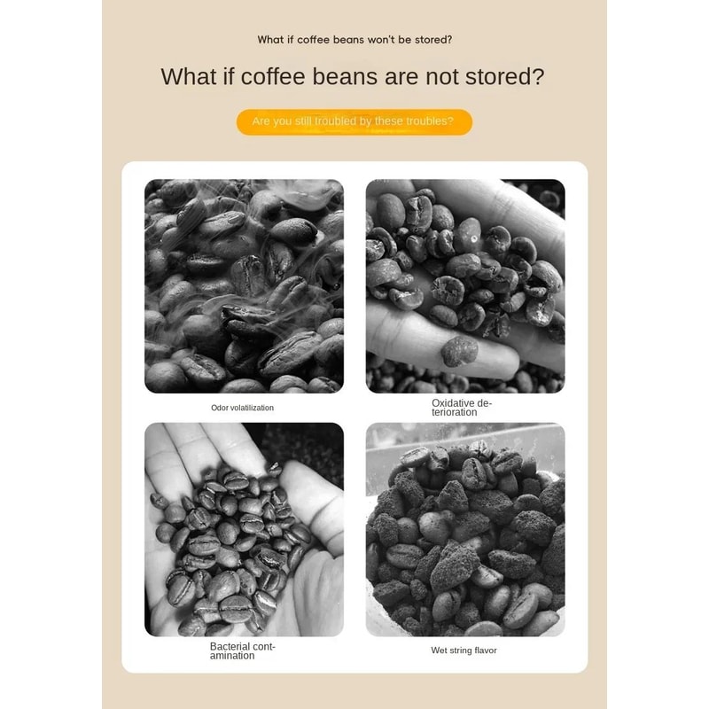 Manual Vacuum Coffee Storage Jar 8