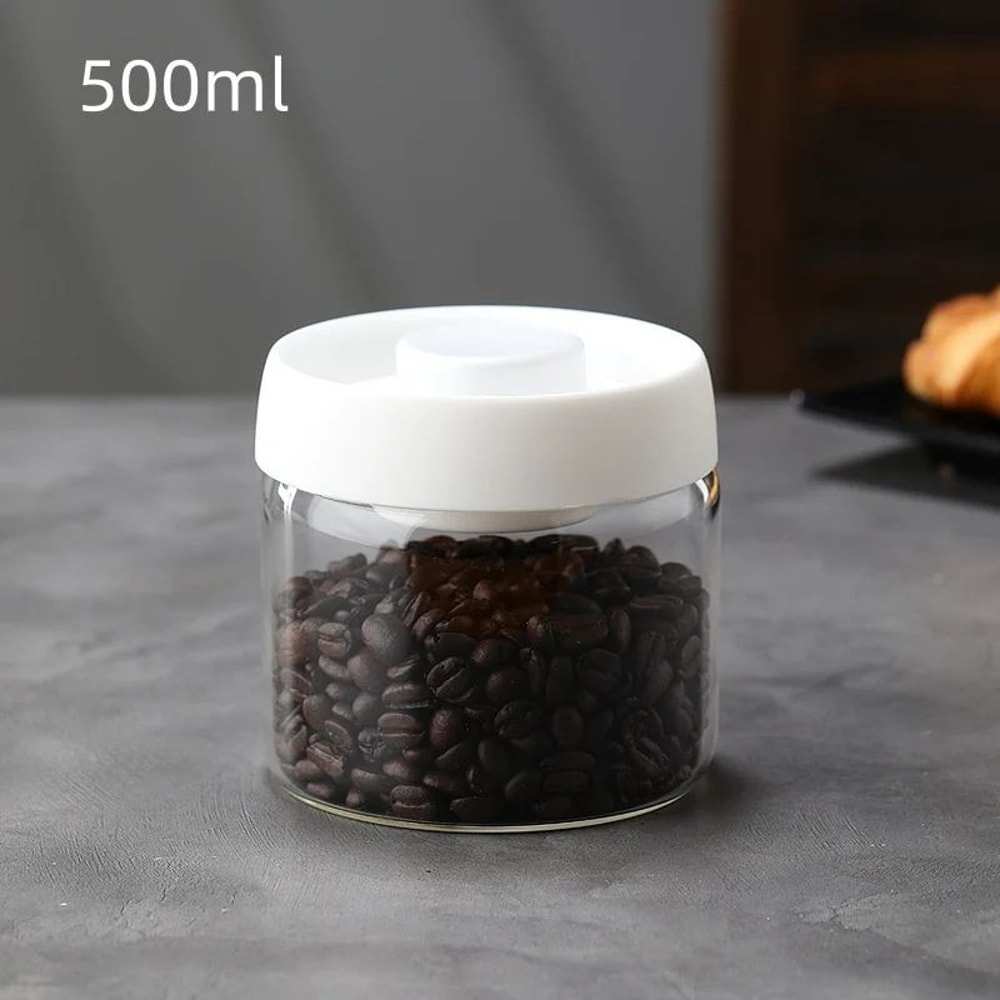 Manual Vacuum Coffee Storage Jar 15