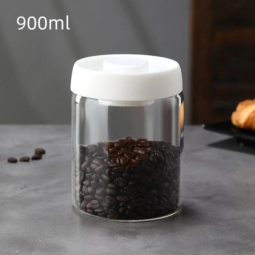 Manual Vacuum Coffee Storage Jar 16