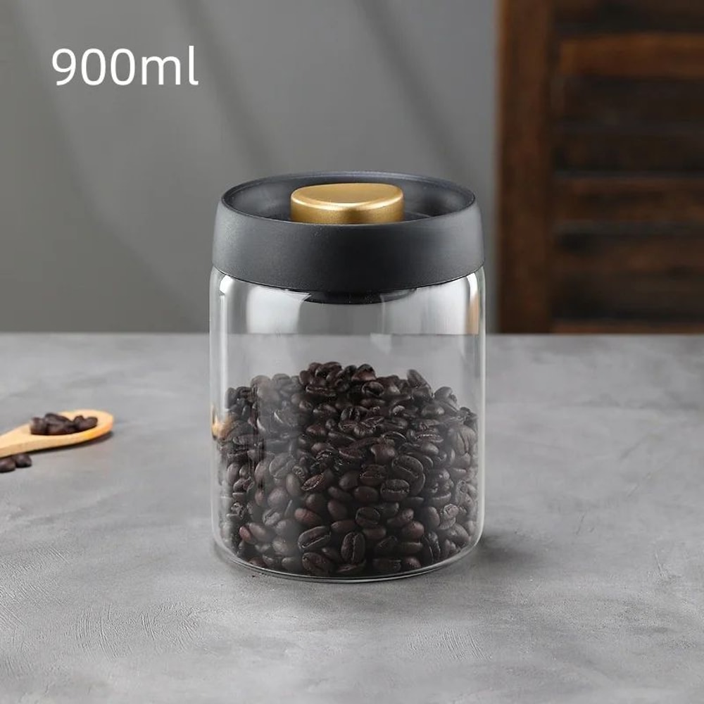 Manual Vacuum Coffee Storage Jar 23