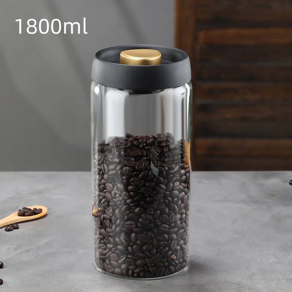 Manual Vacuum Coffee Storage Jar 25
