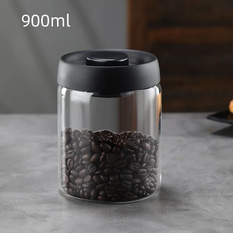 Manual Vacuum Coffee Storage Jar 19