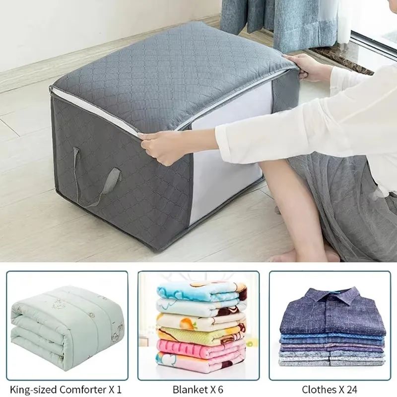 Large Dustproof Portable Cotton Capacity Quilt Storage Bag 2