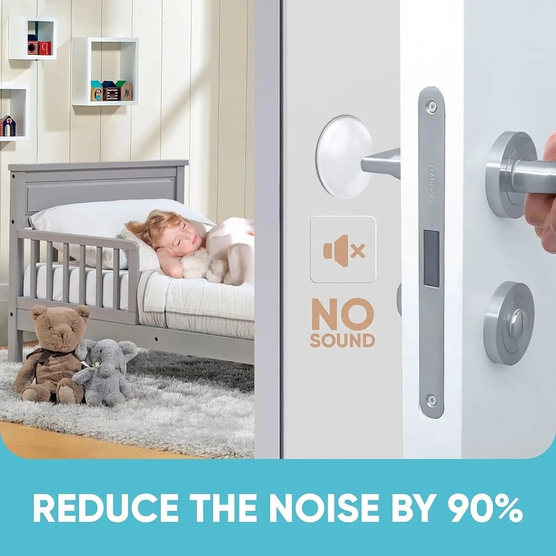 Transparent Door Knob Wall Protector Pads 1