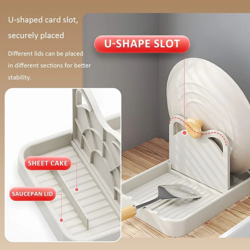 Silicone Spoon And Pot Lid Rack 8