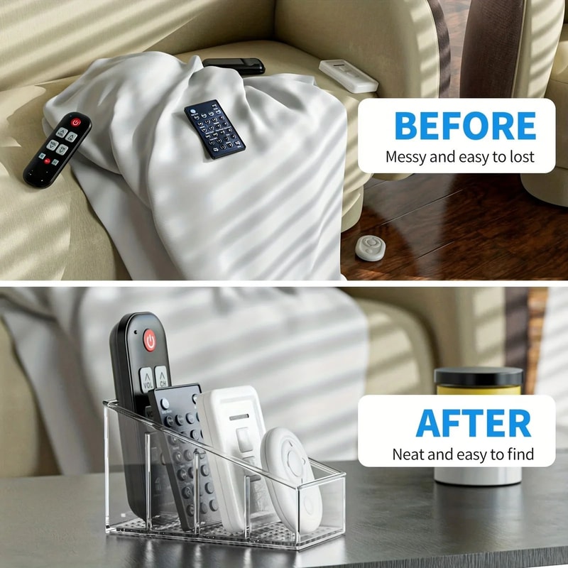 Clear Plastic Remote Control Organizer 5
