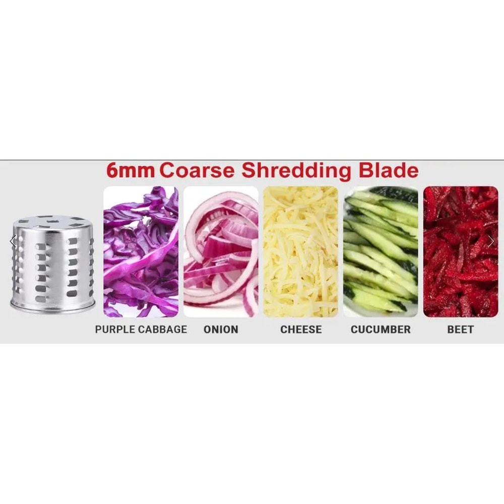 Stainless Steel Slicer Shredder For KitchenAid 7