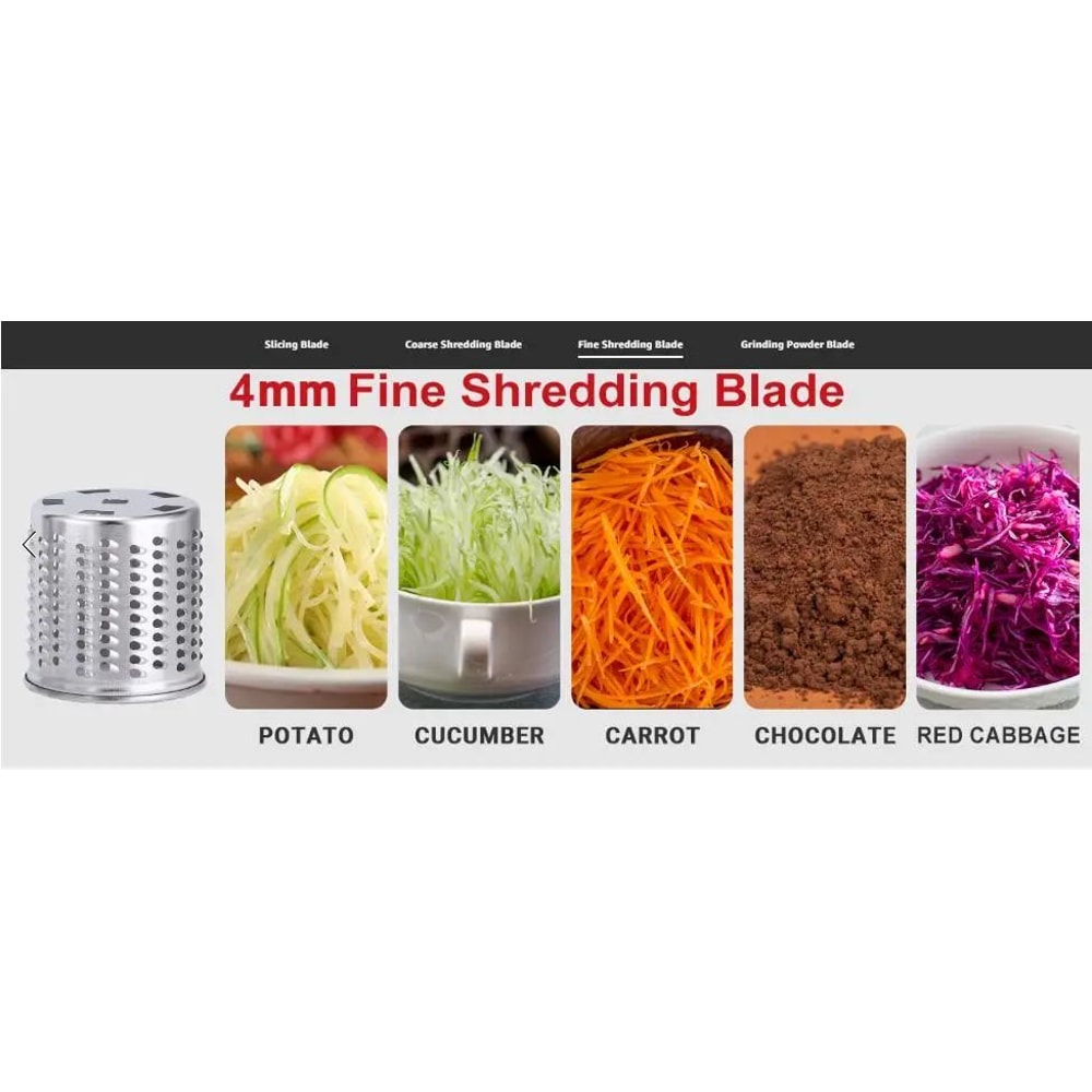 Stainless Steel Slicer Shredder For KitchenAid 8