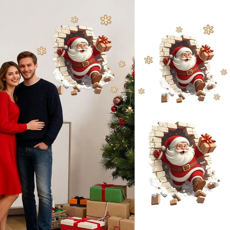 Santa Claus Wall Decal Sticker 0