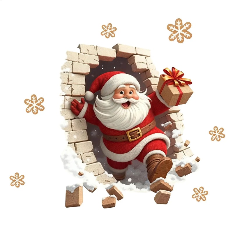 Santa Claus Wall Decal Sticker 6