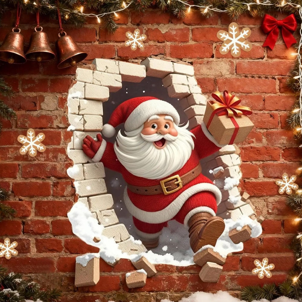 Santa Claus Wall Decal Sticker 8
