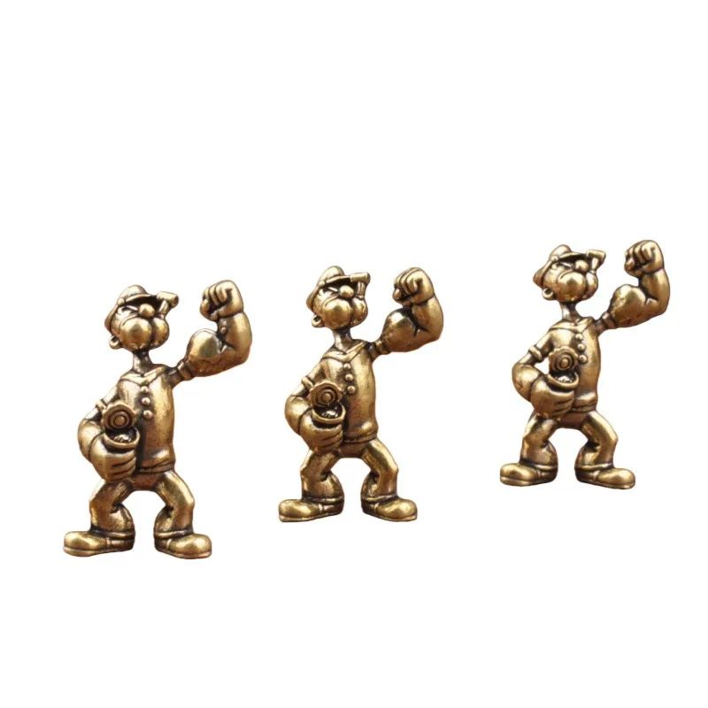 Popeye Sailor Man Brass Figurine 4