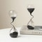 Modern Black Glass Hourglass Decor 2