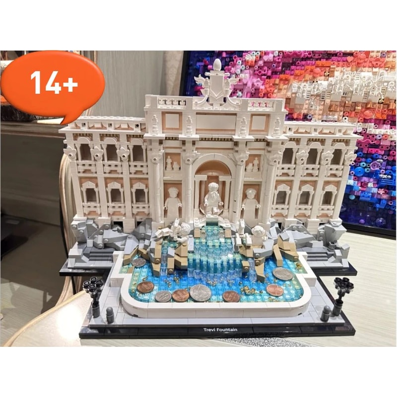 Trevi Fountain Architecture Building Blocks Set 1