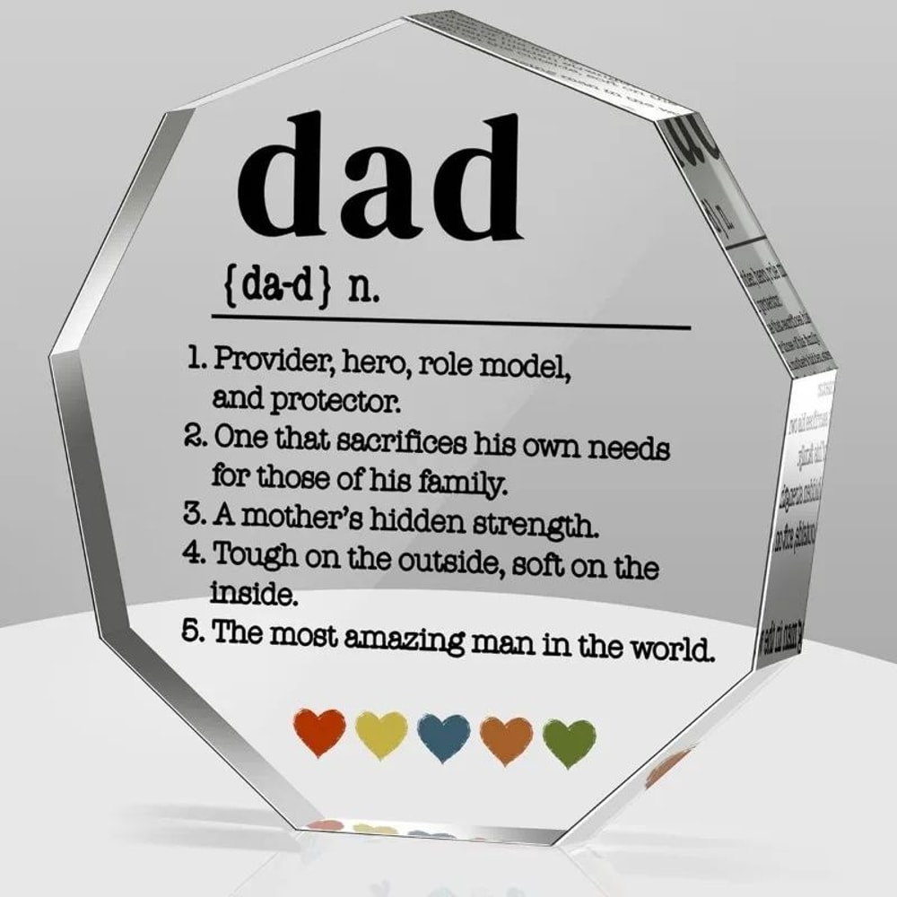Dad Definition Acrylic Decorative Sign 0