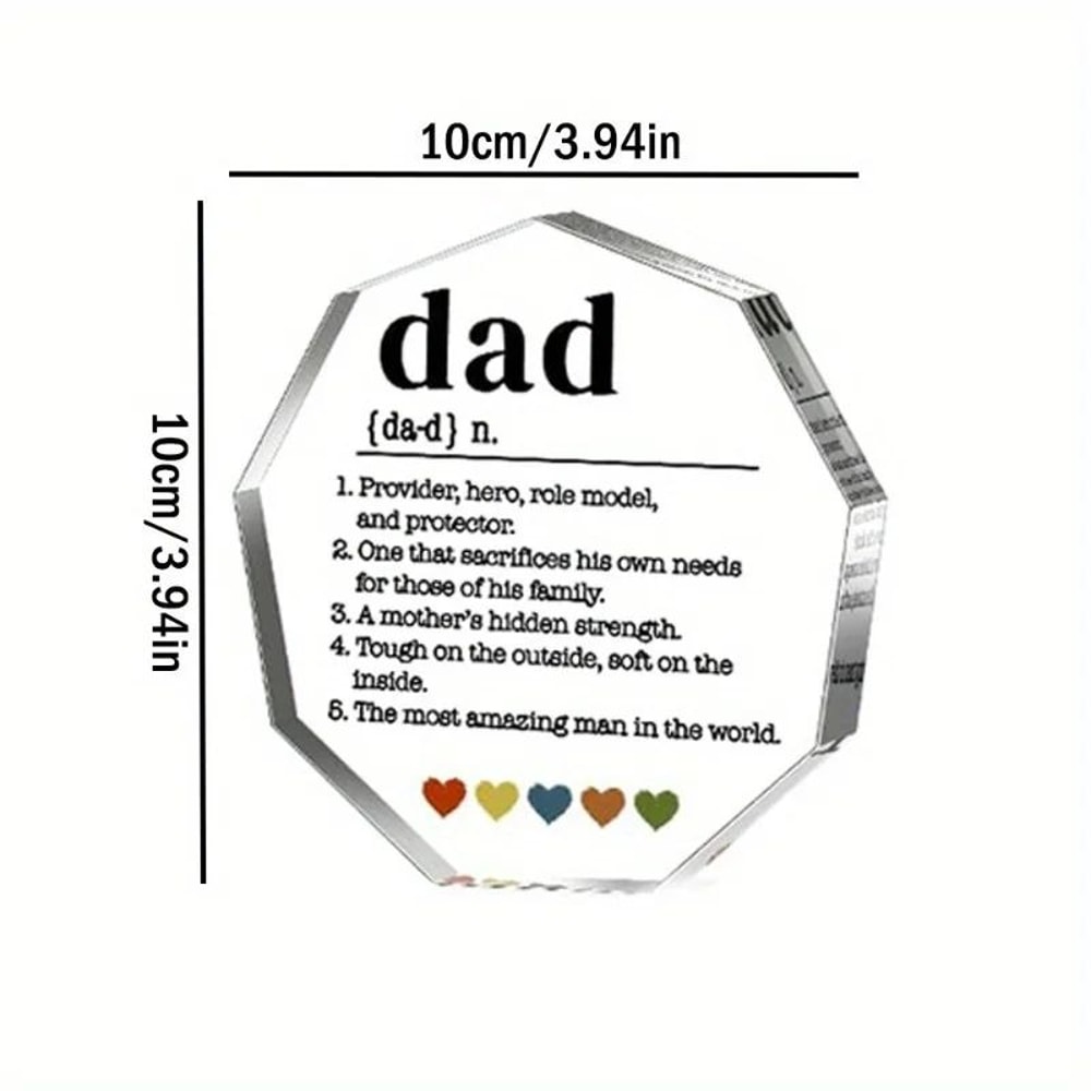 Dad Definition Acrylic Decorative Sign 4