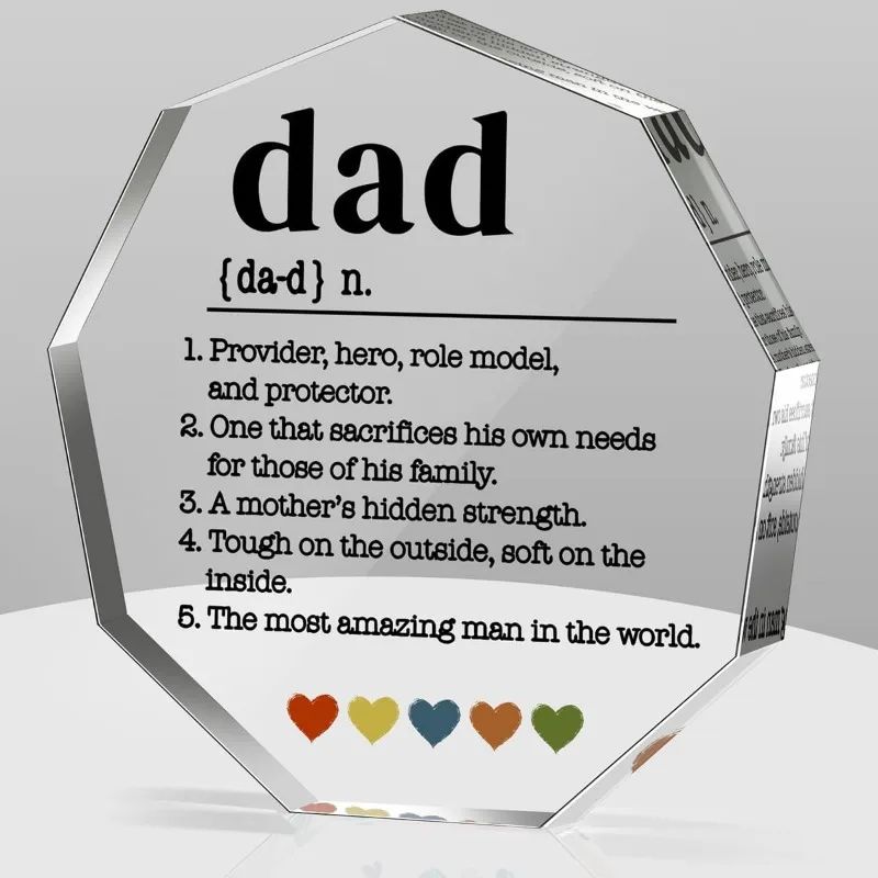 Dad Definition Acrylic Decorative Sign 5