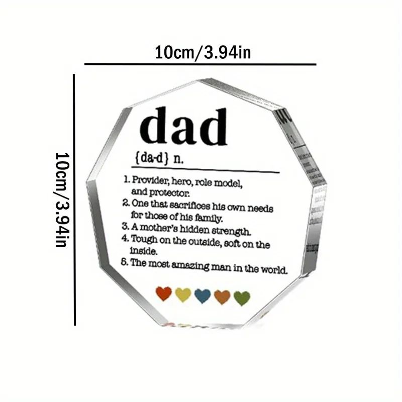 Dad Definition Acrylic Decorative Sign 6