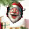 3D Wall Breaking Santa Claus Christmas Sticker 1