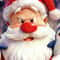 3D Wall Breaking Santa Claus Christmas Sticker 9
