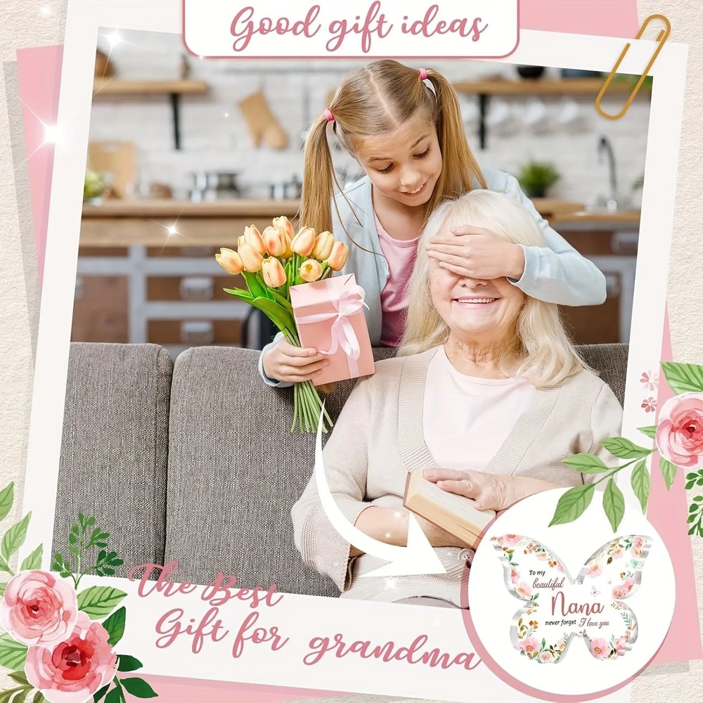 Butterfly Appreciation Plaque Gift For Nana 5