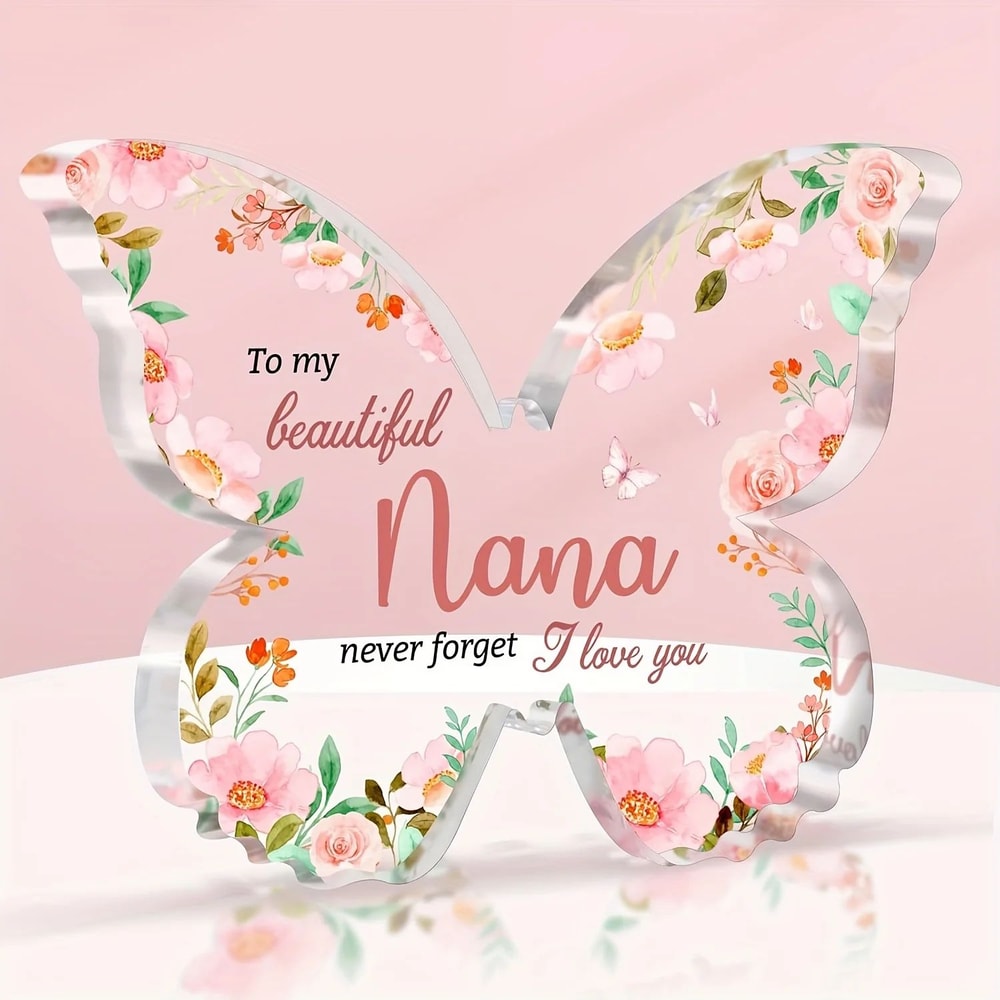Butterfly Appreciation Plaque Gift For Nana 6